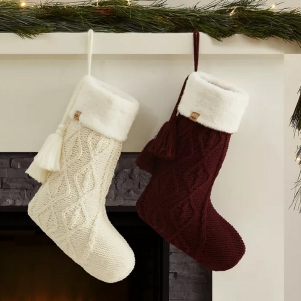 UGG Lita Christmas Stocking in Cabernet NWT - Picture 2 of 8